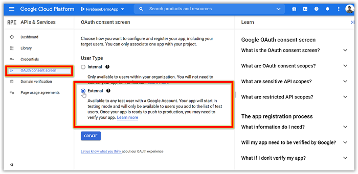 Set Application Type