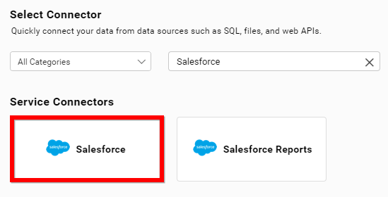Choose data source from server
