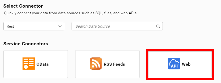 Choose data source