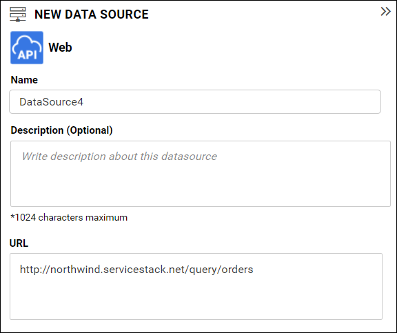 Showing configuration of relative date parameter with web url