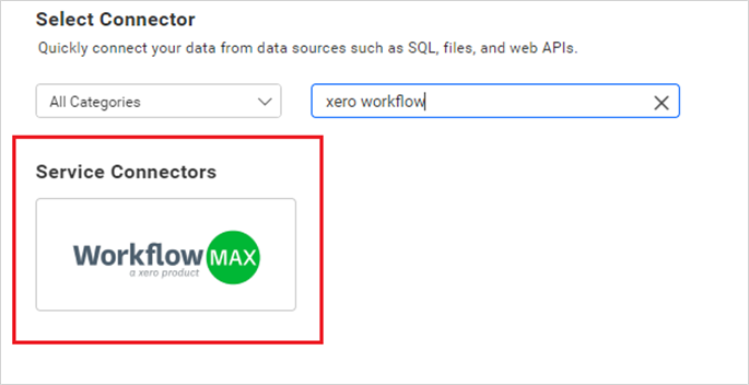 Choose data source from server