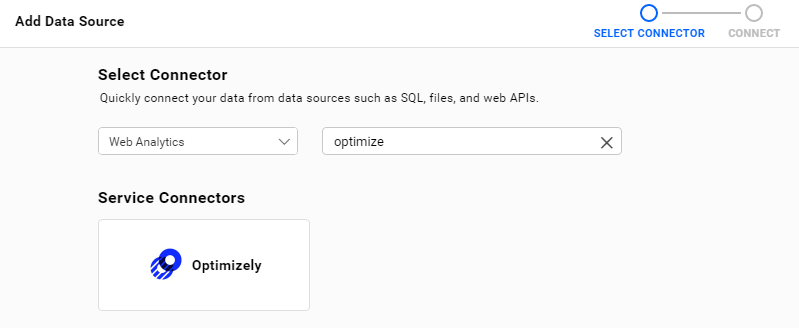 Choose data source from server