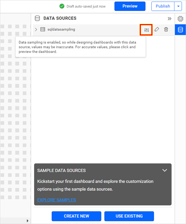 Data sampling enabled