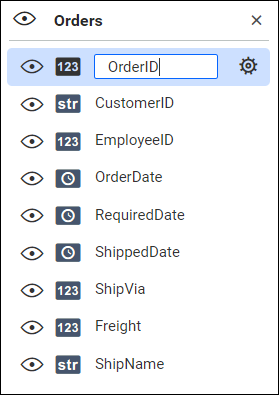 Column rename option